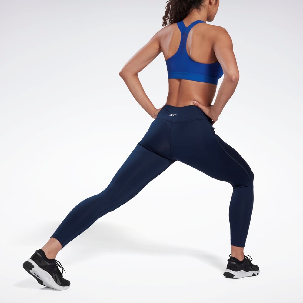 Reebok Workout Ready Leggings Tmavě Blankyt | EAVOS5680