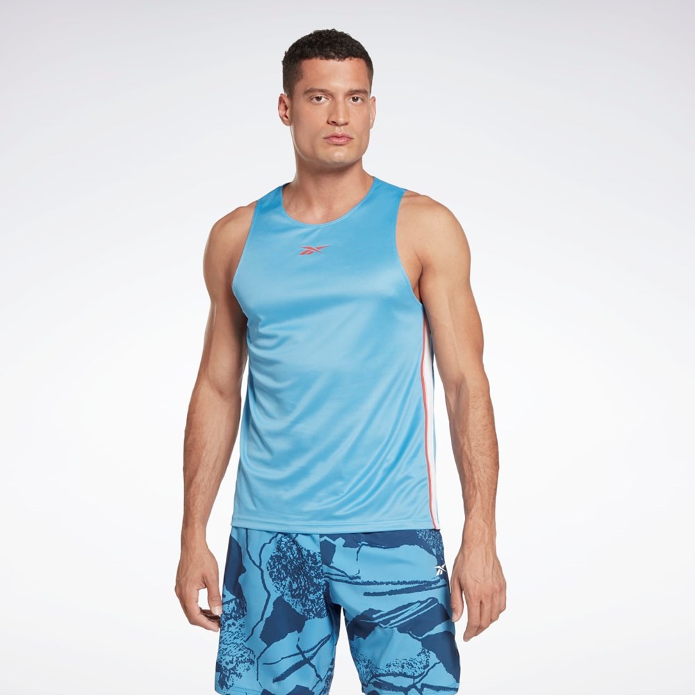 Reebok Workout Ready Mesh Tank Top Blankyt | YGSMO1093