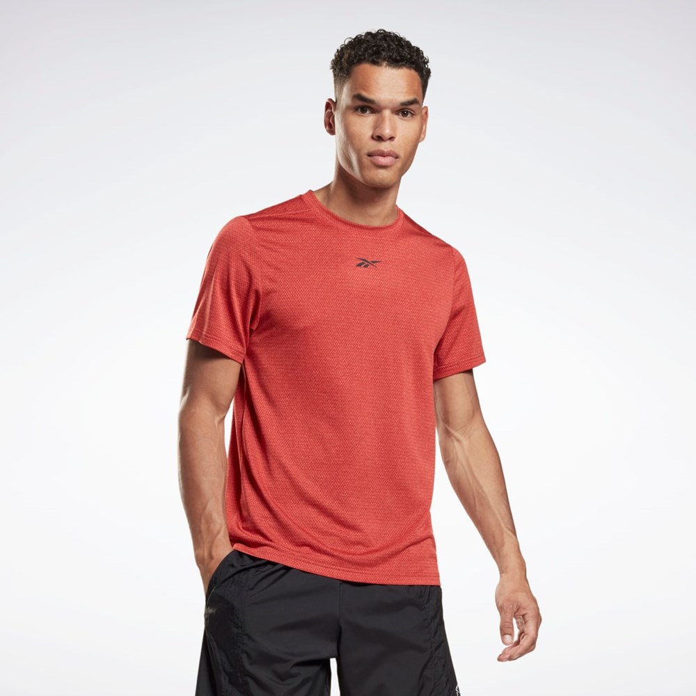 Reebok Workout Ready Mélange T-Shirt Rhodonite | KBPZO4732