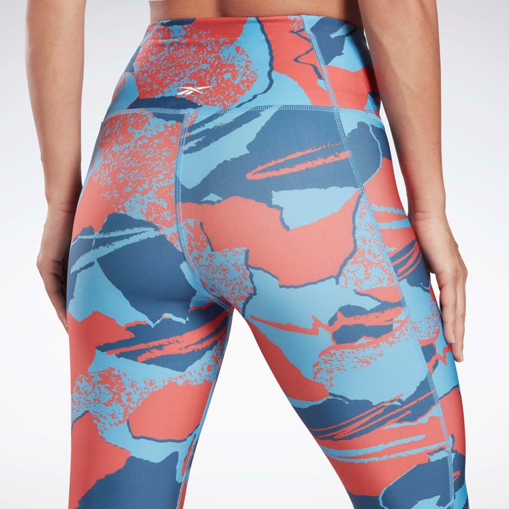 Reebok Workout Ready Printed Leggings Blankyt | FZETG1425