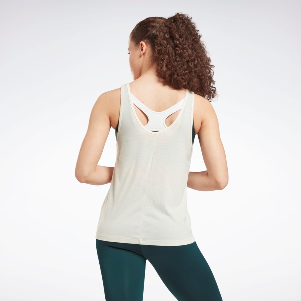 Reebok Workout Ready Supremium Grafická Tank Top Bílé | RDAHW3781