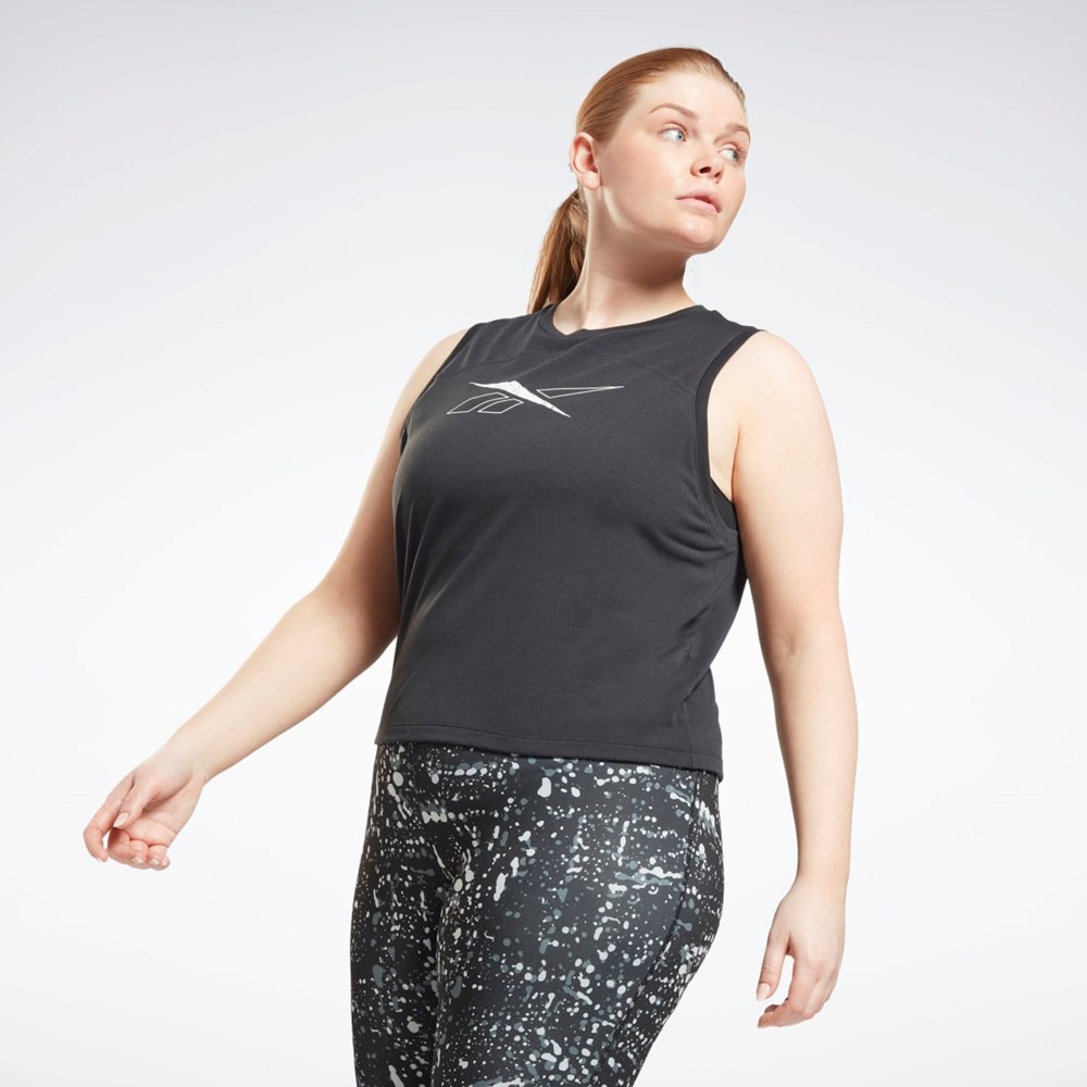 Reebok Workout Ready Supremium Tank Top (Plus Size) Černé | XIGTL0231