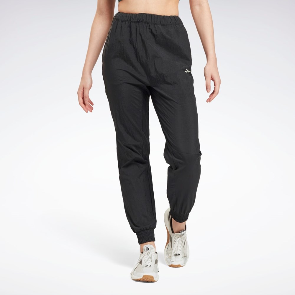 Reebok Workout Ready Woven Joggers Černé | TVUPZ6540