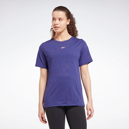 Reebok Burnout T-Shirt Fialové | JUYXZ1467