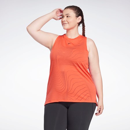 Reebok Burnout Tank Top (Plus Size) Červené | VNLQD4108