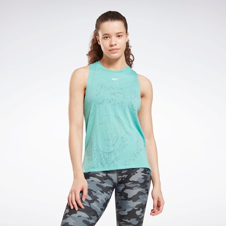 Reebok Burnout Tank Top Semi Classic Teal | KFJCM8213