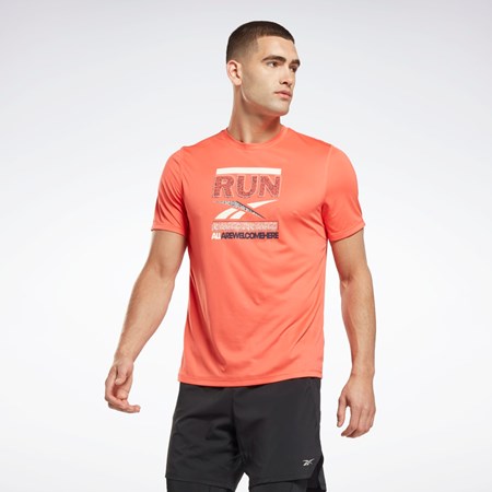 Reebok Běžecké Grafická T-Shirt Oranžové | CEPMK8071