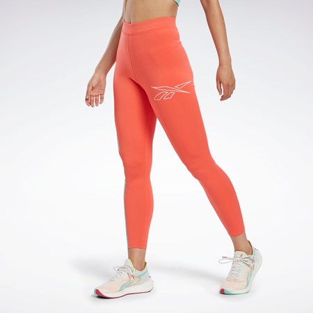 Reebok Běžecké Vector Leggings Oranžové | CJGNM9427