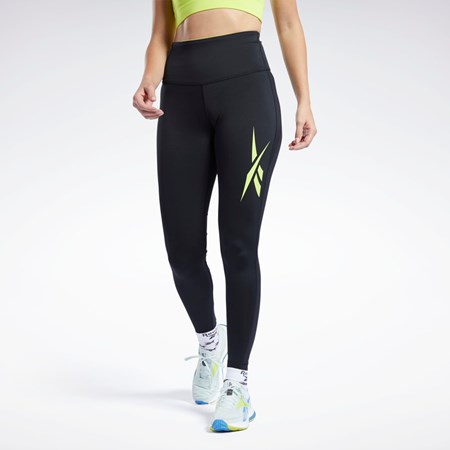 Reebok Běžecké Vector Leggings Černé | UODMW6293