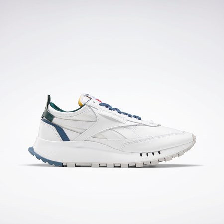 Reebok Classic Leather Legacy Shoes Bílé Blankyt Zelene | VMZKC2835