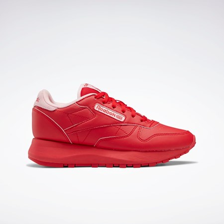 Reebok Classic Leather SP Shoes - Grade School Červené Růžové Červené | UBLNC5468