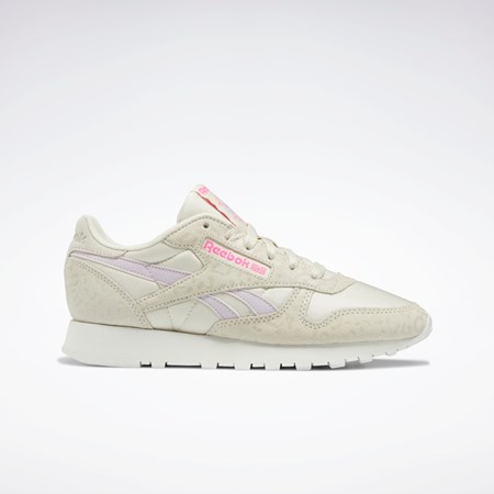 Reebok Classic Leather Shoes Alabaster / Chalk / Quartz Glow | PBHJA8152