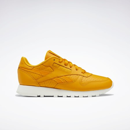 Reebok Classic Leather Shoes Bright Ochre / Bright Ochre / Chalk | IHBMU3758