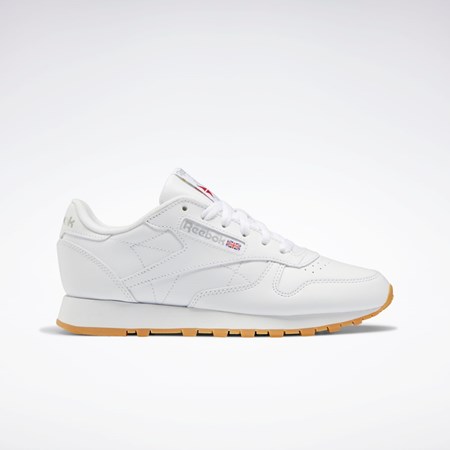 Reebok Classic Leather Shoes Bílé Šedé | WSCDV8762