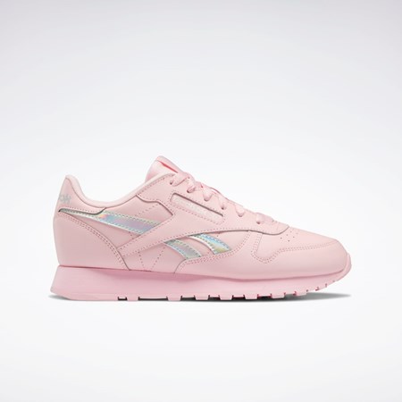 Reebok Classic Leather Shoes - Grade School Růžové Růžové Růžové | SJZNT8094