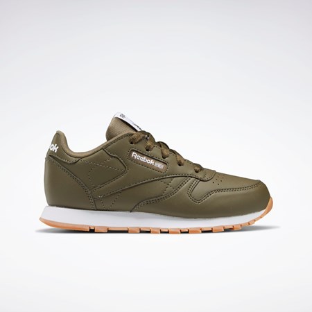 Reebok Classic Leather Shoes - Preschool Zelene Zelene Zelene | ARHOV4130