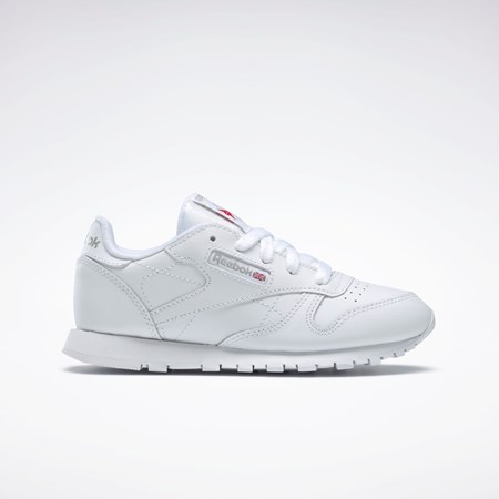 Reebok Classic Leather Shoes - Preschool Bílé | RXLQG5718