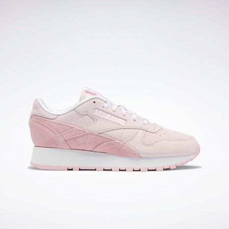 Reebok Classic Leather Shoes Růžové Růžové Bílé | QIGRK2947