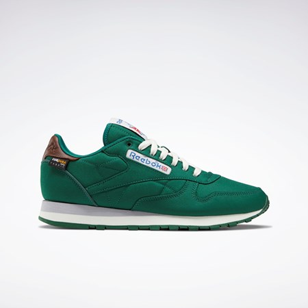 Reebok Classic Leather Shoes Tmavě Zelene Hnědé | BHTFV4785