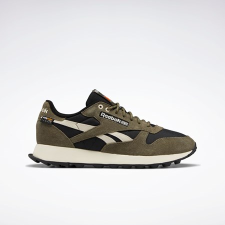 Reebok Classic Leather Shoes Černé Zelene | JFUKQ5802