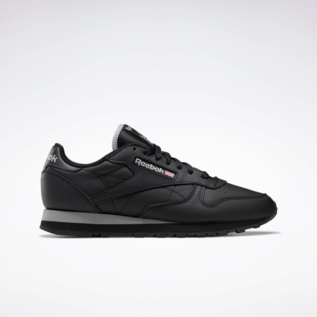 Reebok Classic Leather Shoes Černé Šedé Černé | FXMBJ3086