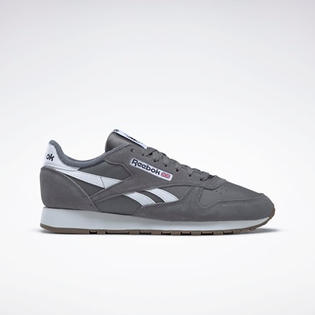 Reebok Classic Leather Shoes Šedé Šedé Bílé | FBMHX6431