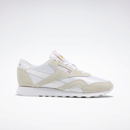 Reebok Classic Nylon Shoes Bílé Bílé Světle Šedé | PTHUL7821