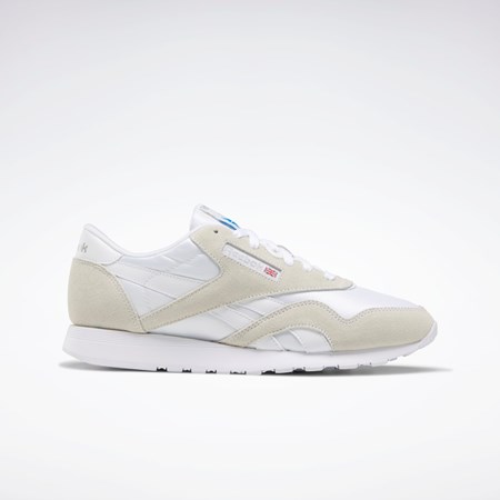 Reebok Classic Nylon Shoes Bílé Bílé Světle Šedé | TYIEB6391