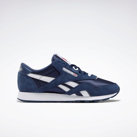 Reebok Classic Nylon Shoes Tmavě Blankyt Tmavě Blankyt Platina | ZTXAN6841