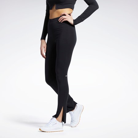 Reebok Classics Bavlněné Leggings Černé | BFZHO3562