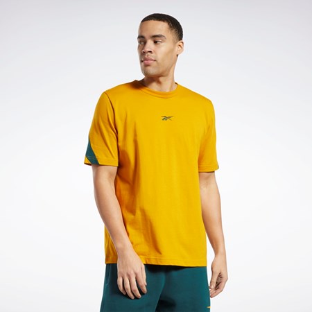 Reebok Classics Brand Proud T-Shirt Bright Ochre | BYXIG8627