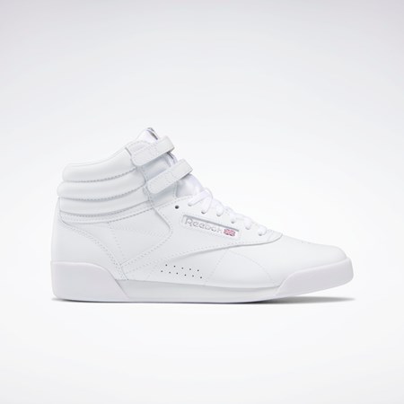 Reebok Freestyle Hi Shoes - Grade School Bílé | IBJUV1528