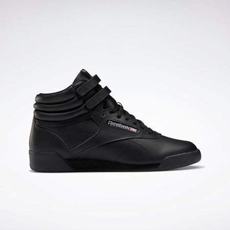 Reebok Freestyle Hi Shoes - Grade School Černé Černé Šedé | YKPIL7159