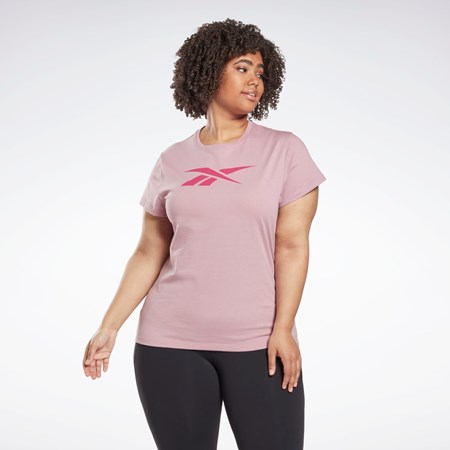 Reebok Grafická Vector T-Shirt (Plus Size) Infused Lilac | RDLAZ3179