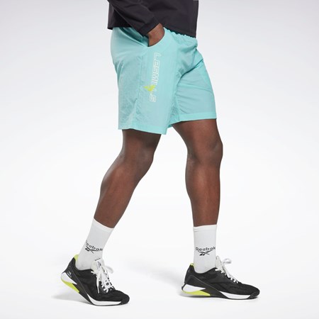 Reebok Les Mills® Lehké Woven Shorts Semi Classic Teal | EUMZO6492