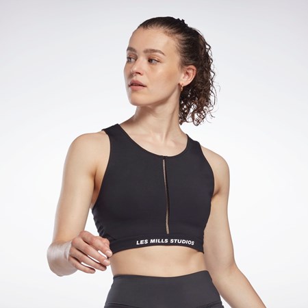 Reebok Les Mills® Lux Perform Crop Top Černé | ZTDJW1389