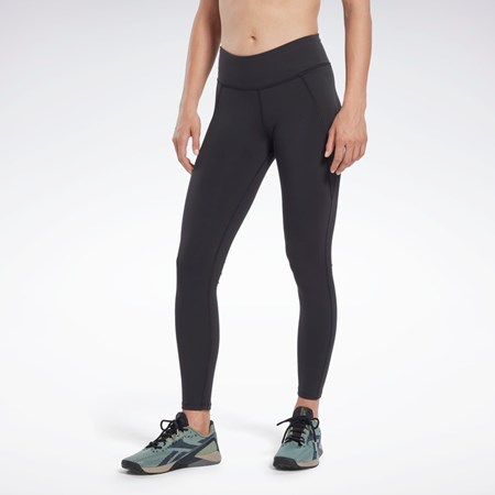 Reebok Les Mills® Lux Vector Grafická Leggings Černé | UNQJO9584