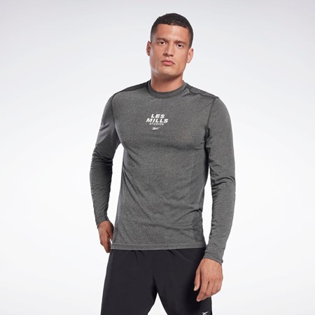 Reebok Les Mills® Myoknit Long Sleeve T-Shirt Černé | ACUSW9651