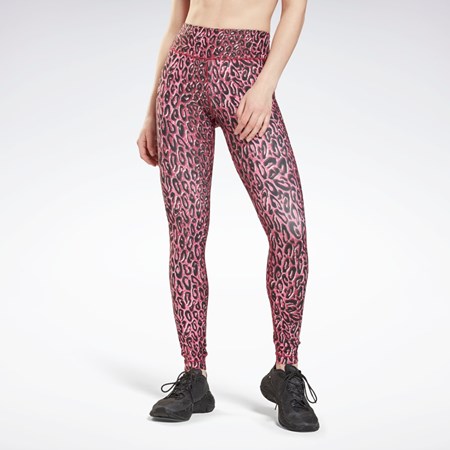 Reebok Lux Bold Leggings Punch Berry | JWLEH4875