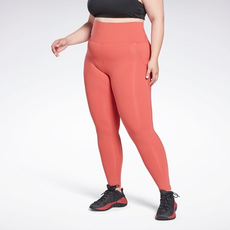 Reebok Lux High-Waisted Tights (Plus Size) Rhodonite | LAVIH8795