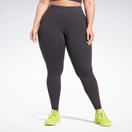 Reebok Lux Leggings (Plus Size) Černé | QCWAH8425