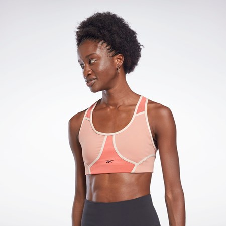 Reebok Lux Racer Polstrovaný Colorblocked Bra Koralove | UJCOS5789