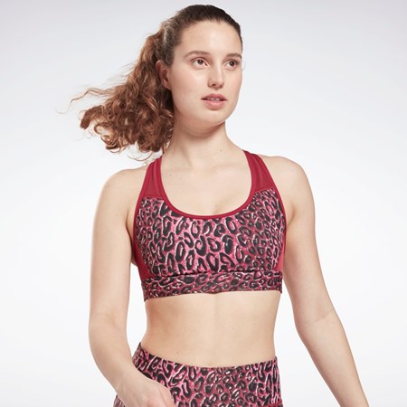 Reebok Lux Racer Polstrovaný Sports Bra Punch Berry | MUOWQ1590