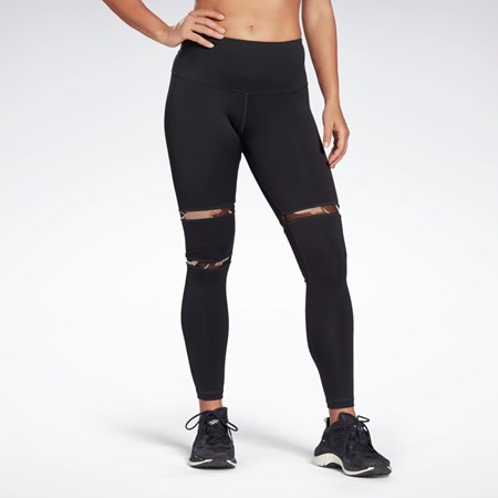 Reebok MYT Detail Leggings Černé | SONAT4569