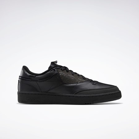 Reebok Maison Margiela Club C Memory Of Shoes Černé Bílé Černé | QDNYG7108