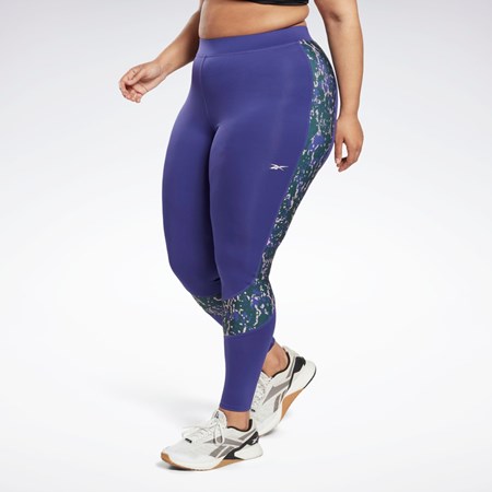 Reebok Modern Safari Leggings (Plus Size) Fialové | AOMKZ0618