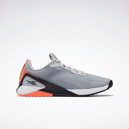 Reebok Nano X1 Grit Tréninková Shoes Šedé Černé Oranžové | FZDJU2087