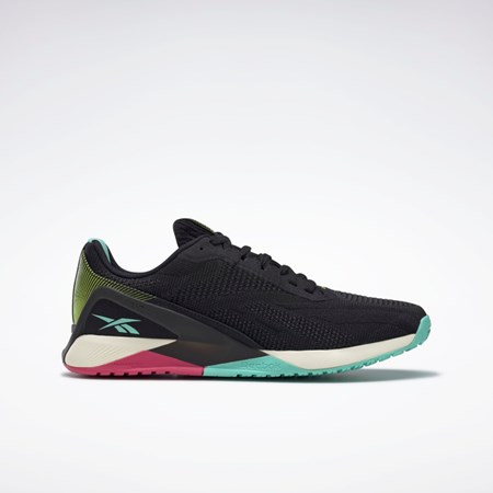 Reebok Nano X1 Veganské Tréninková Shoes Černé Růžové Mátově Zelená | IQVRK8312