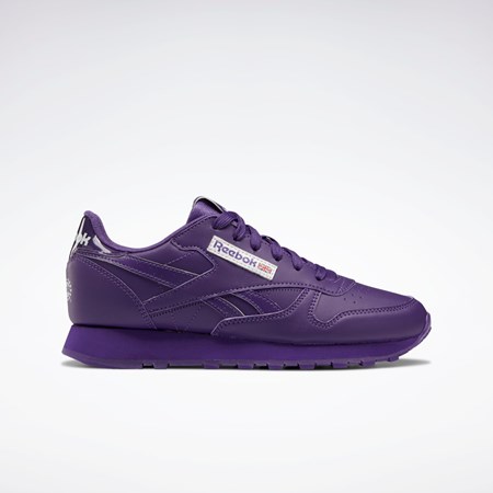 Reebok Popsicle Classic Leather Shoes - Grade School Fialové Fialové Fialové | UJHLY6914