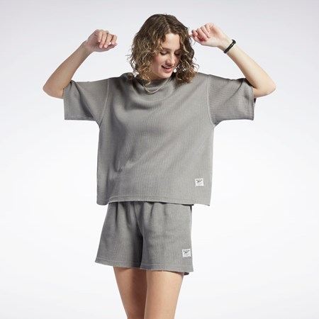 Reebok Reebok Classics Natural Dye Waffle T-Shirt Šedé | SXDZP2374